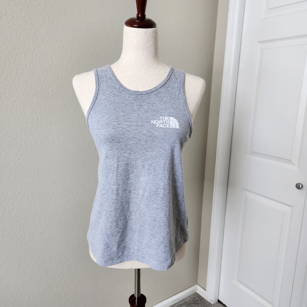 Women's North Face Muscle Tank Gray Size M
